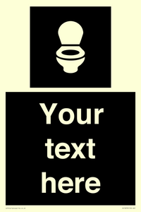 Custom information: black panel wc toilet